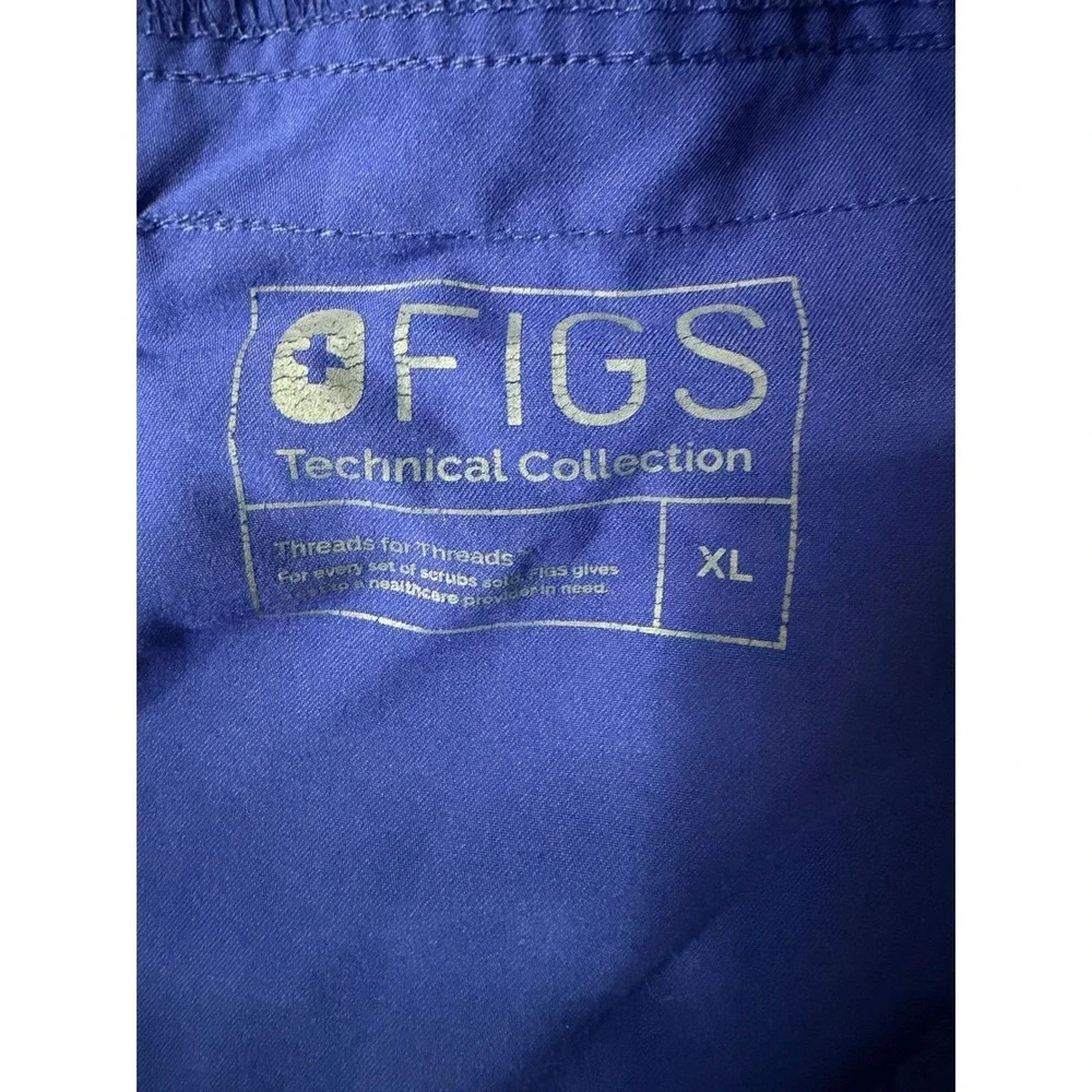 FIGS Technical Collection Axim Scrub Pants Mens Size XL Royal Blue Stretch EUC
